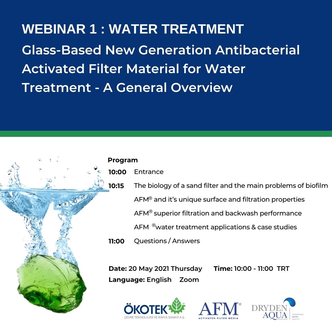 Webinar / Glass-Based New Generation Antibacterial Activated Filter Material for water treatment - a general overview
